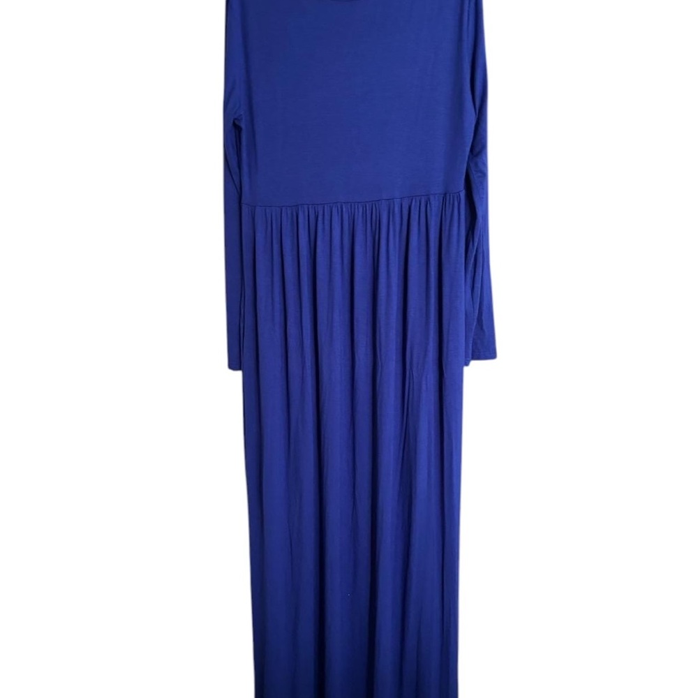 Chic Royal Blue Long Sleeve Dress